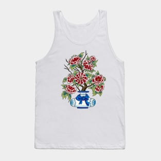 Minhwa: Peony Vase B Type (Korean traditional/folk art) Tank Top